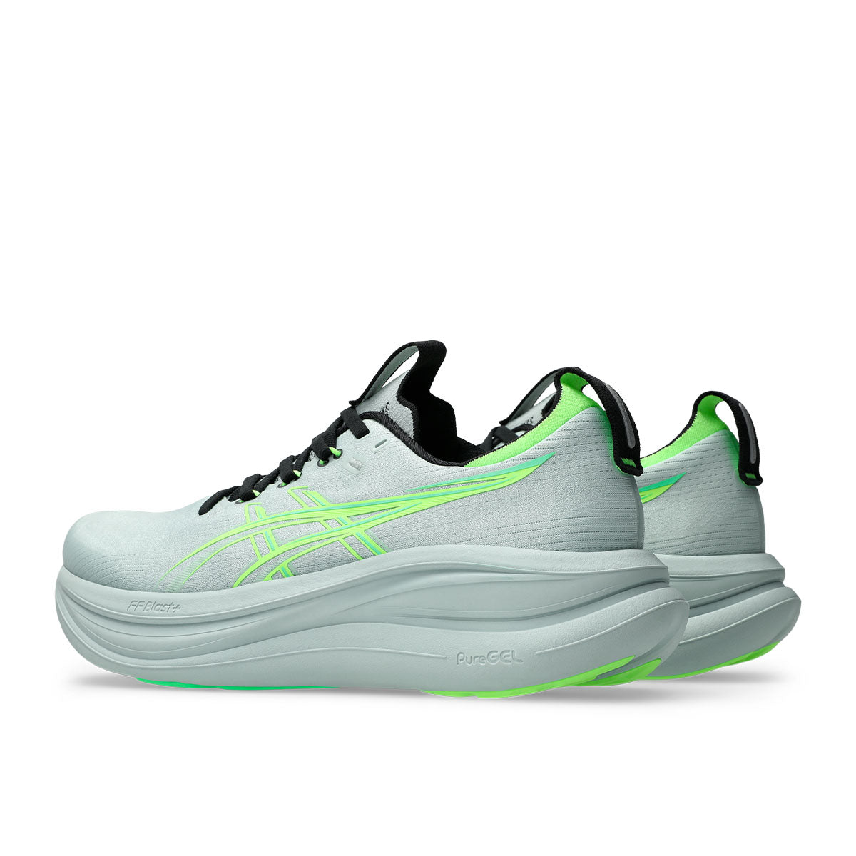 Asics Gel Nimbus 28 Men Cold Moss Illuminate Green נעלי ריצה ג`ל נימבוס 28 לגברים