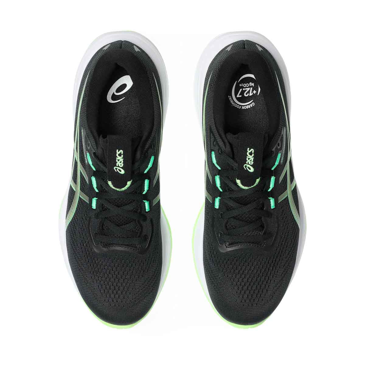 Asics Gel Cumulus 28 Men Black Illuminate Green נעלי ריצה ג`ל קומולוס 28 לגברים