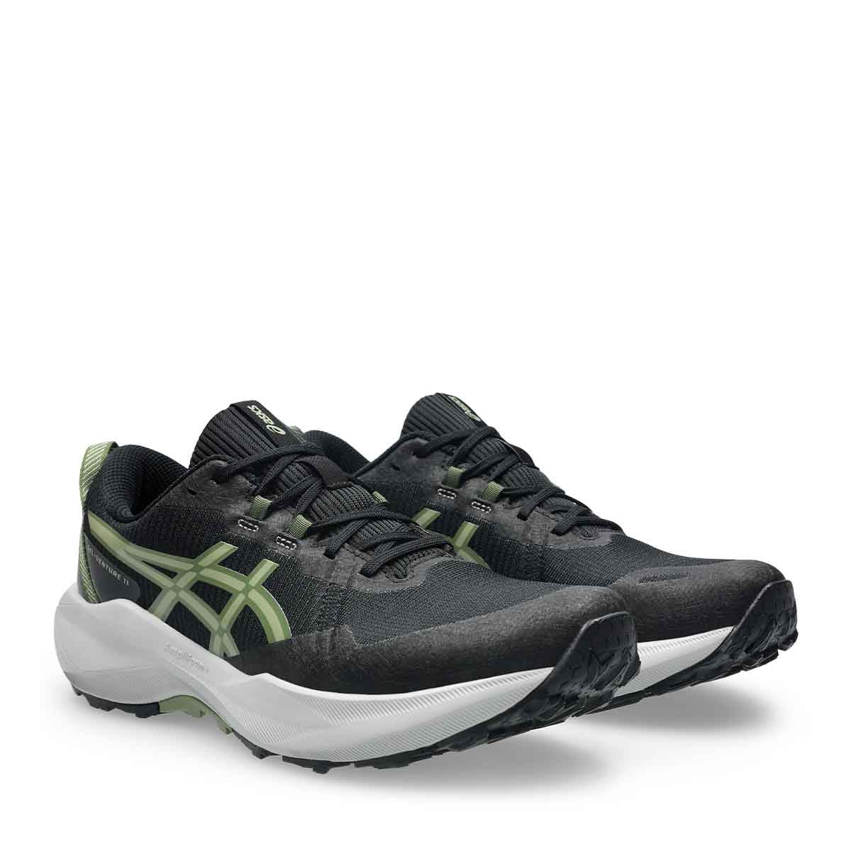 Asics Gel Venture 11 Men Black Khaki Green נעלי ריצה לשטח ג`ל ונטור 11 לגברים