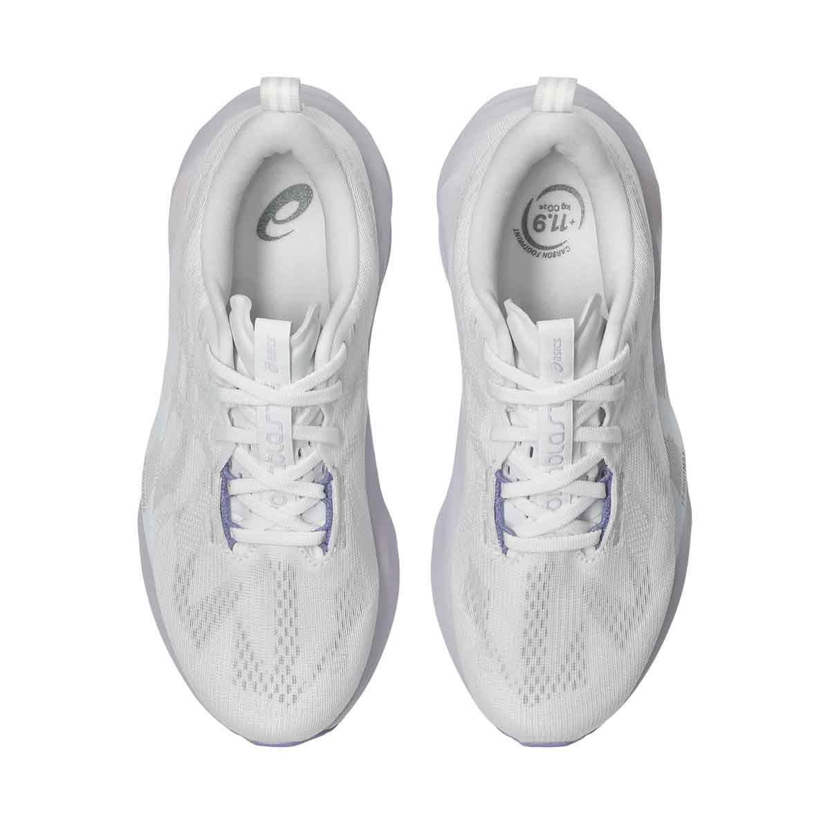 Asics Novablast 5 Women White Lilac Hint נעלי ריצה נובה בלאסט 5 לנשים
