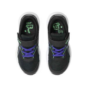 Asics Gel Contend 9 PS Kids Black Vital Green נעלי ריצה לילדים