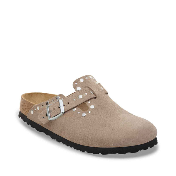 Birkenstock Boston Rivet Border Taupe כפכפי בירקנשטוק בוסטון ריבט בורדר לנשים
