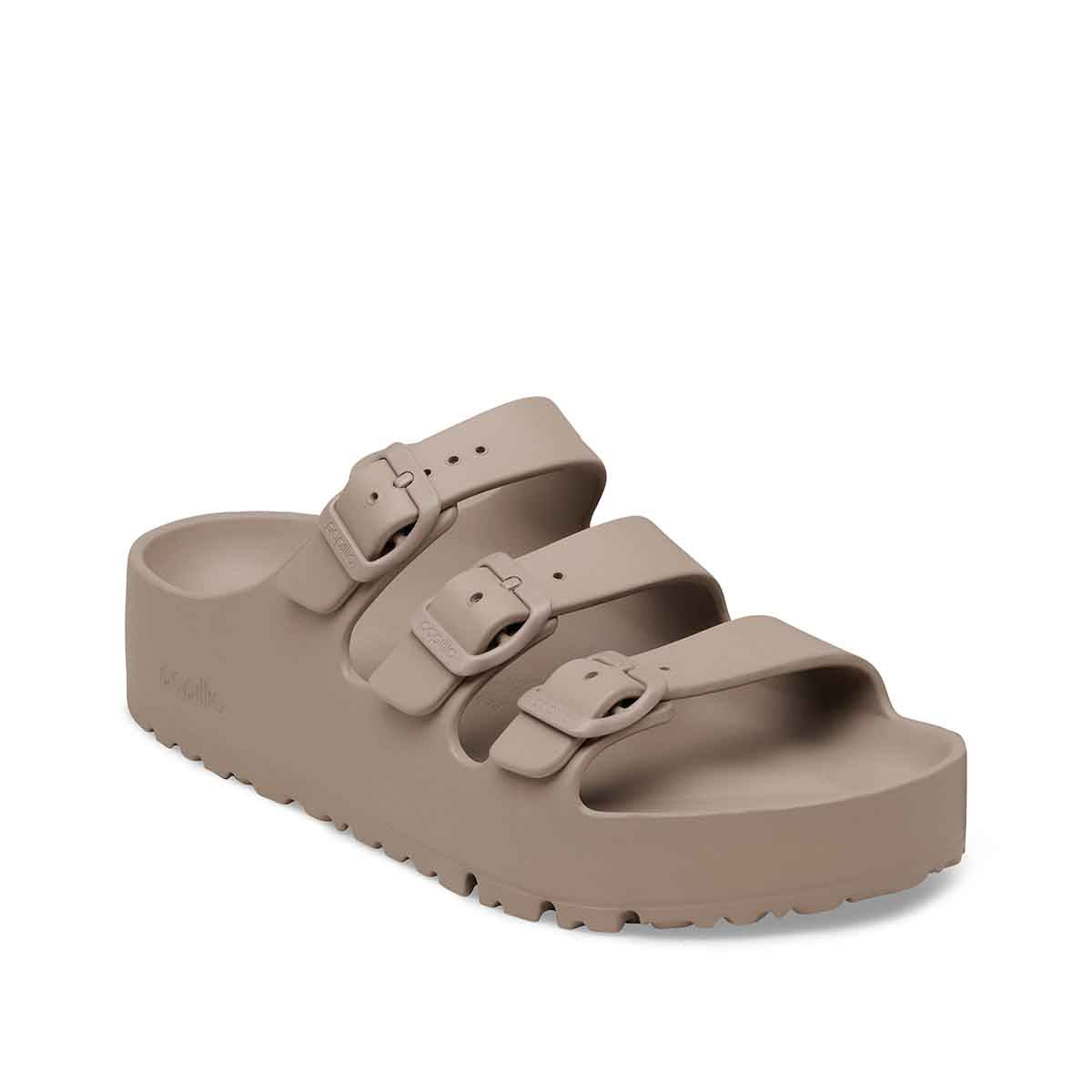 Birkenstock Florida III EVA PAP Flex Platform Gray Taupe כפכפי בירקנשטוק פלורידה פלטפורם לנשים