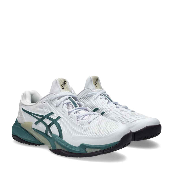 Asics Court FF 3 Men White Foggy Teal נעלי טניס קורט 3 לגברים - Original's