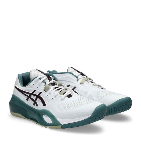 Asics Gel Resolution X Men White Dark Aubergine נעלי טניס ג`ל רזולושיין לגברים - Original's