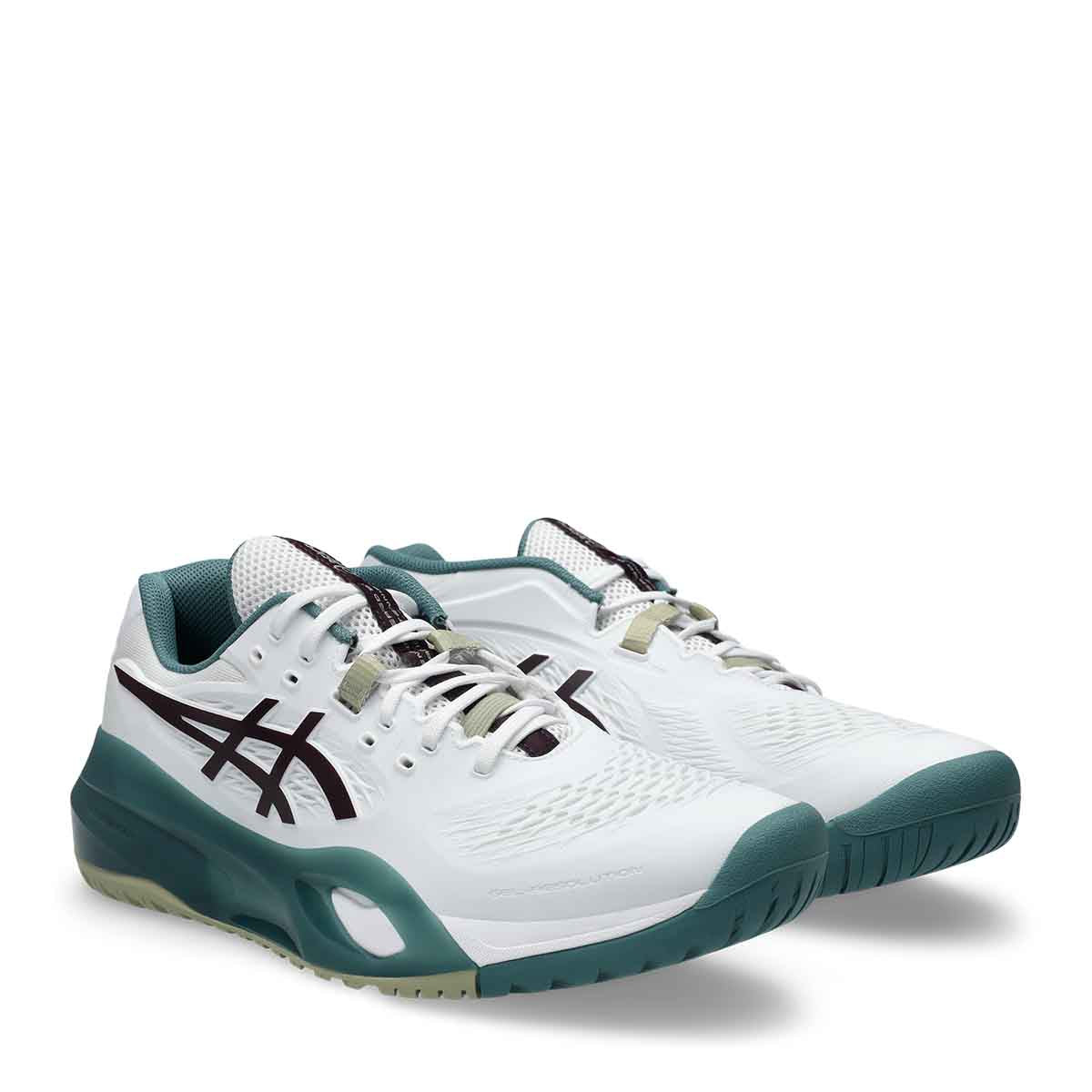 Asics Gel Resolution X Men White Dark Aubergine נעלי טניס ג`ל רזולושיין לגברים