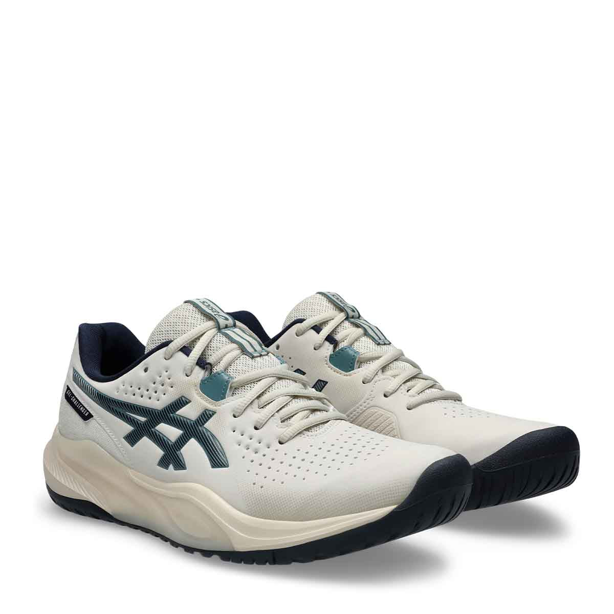 Asics Gel Challenger 15 Men Oatmeal Midnight  נעלי טניס ג`ל צאלנגר 15 לגברים