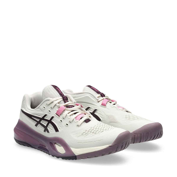 Asics Gel Resolution X Women Soft Oat Dark Aubergine נעלי טניס ג`ל רזולושיין לנשים - Original's