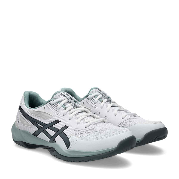 Asics Gel Rocket 12 Men White Steel Grey נעלי כדורעף ג`ל רוקט 12 לגברים