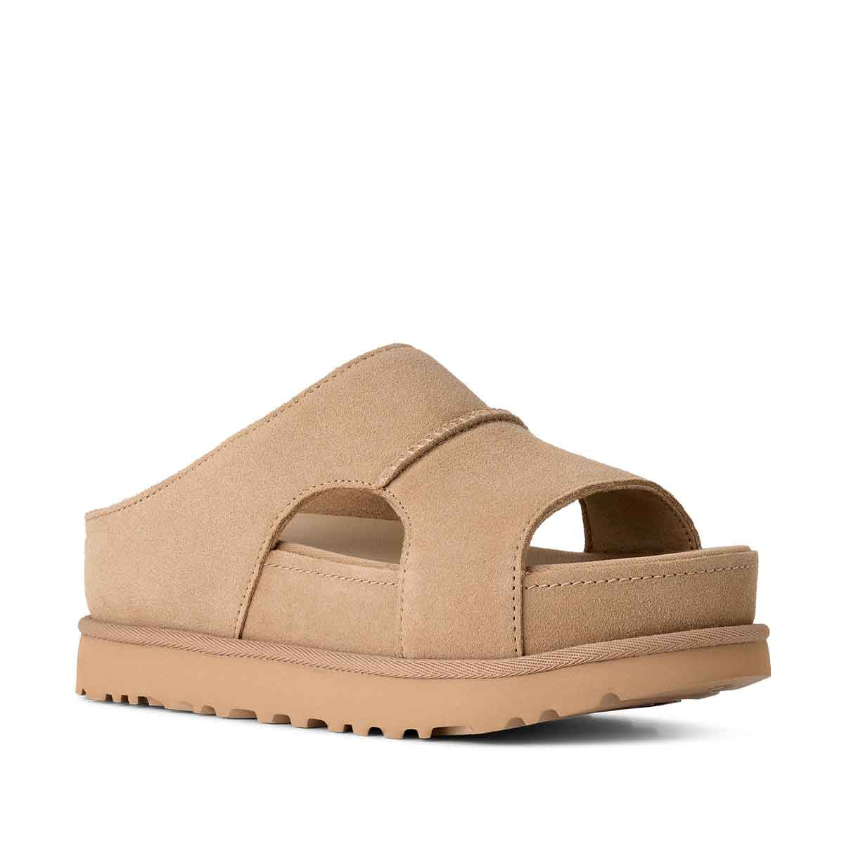 UGG Goldenstar Hi Cutout Slide Sand כפכפי אגג גולדנסטאר לנשים