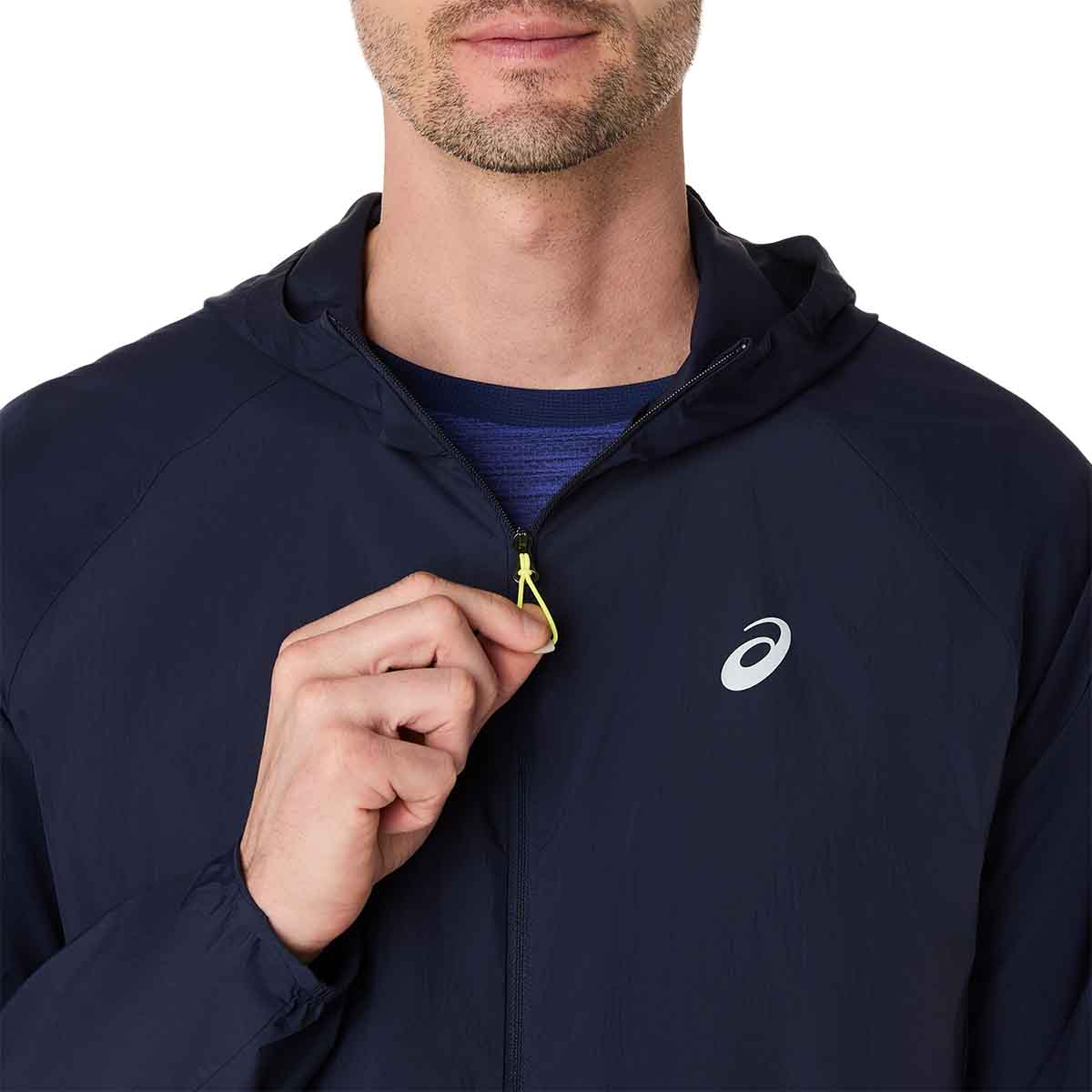 Asics Road Packable Jacket Men Midnight ג'קט ריצה מתקפל לגברים