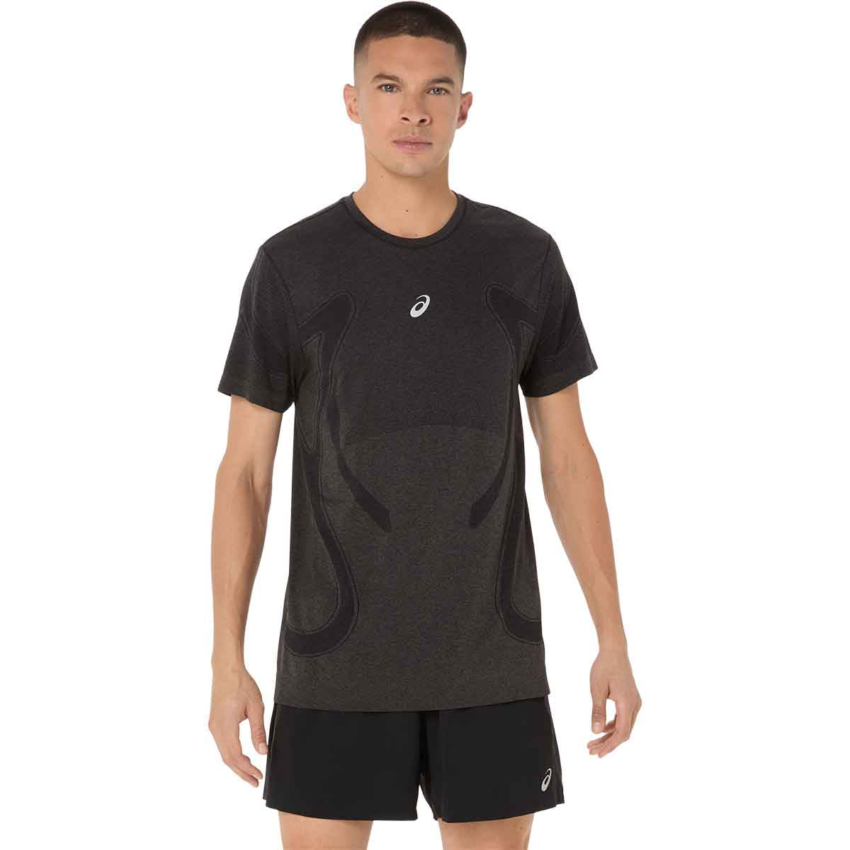Asics Road Seamless SS Top Men Performance Black חולצת ריצה לגברים