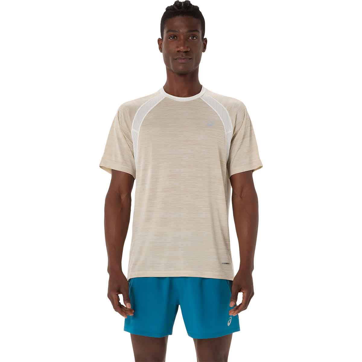 Asics Road SS Top Men Cream חולצת ריצה לגברים