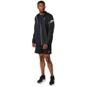 Asics Icon Jacket Men Performance Black Cream ג'קט ריצה אסיקס לגברים