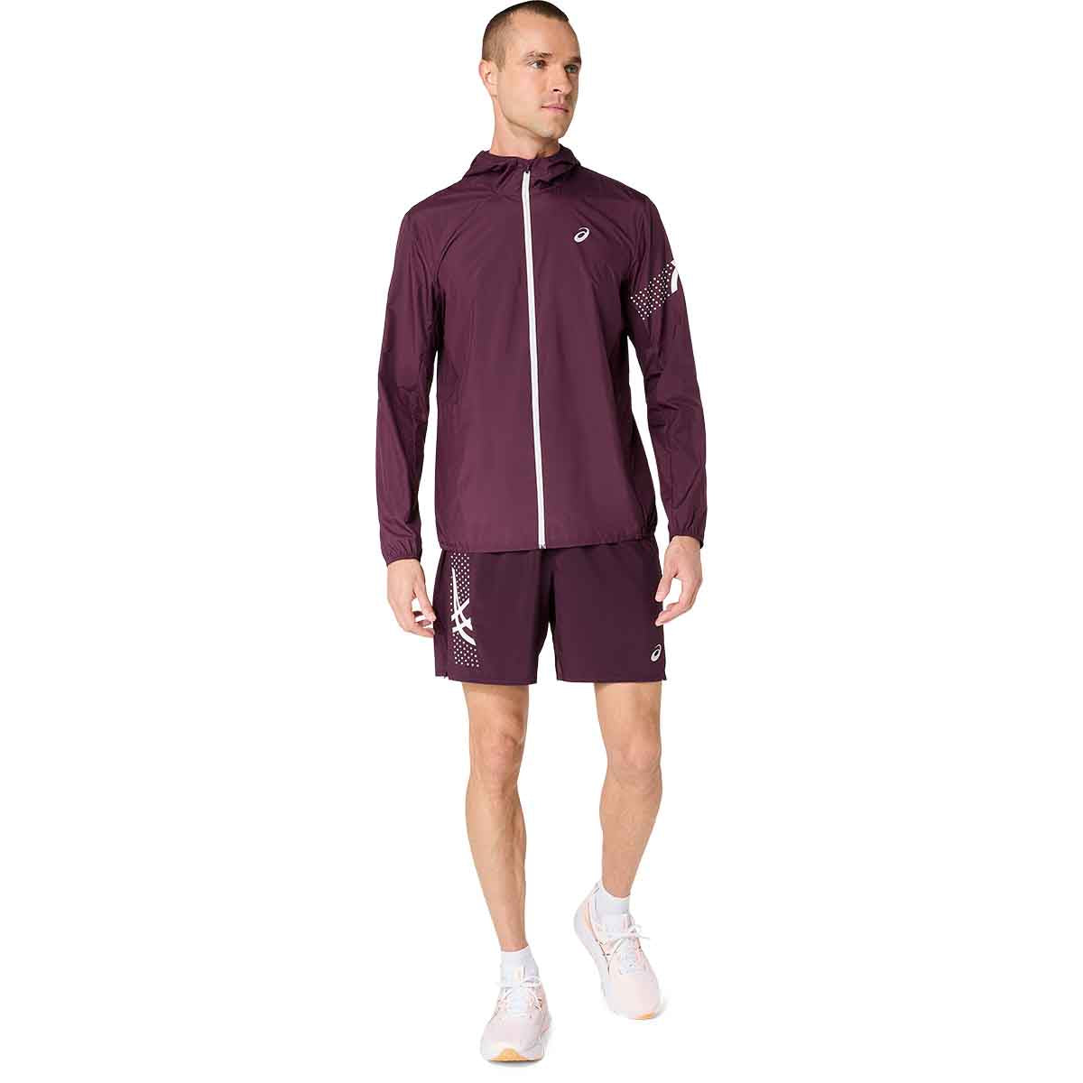 Asics Icon Jacket Men Dark Aubergine ג'קט אסיקס לגברים