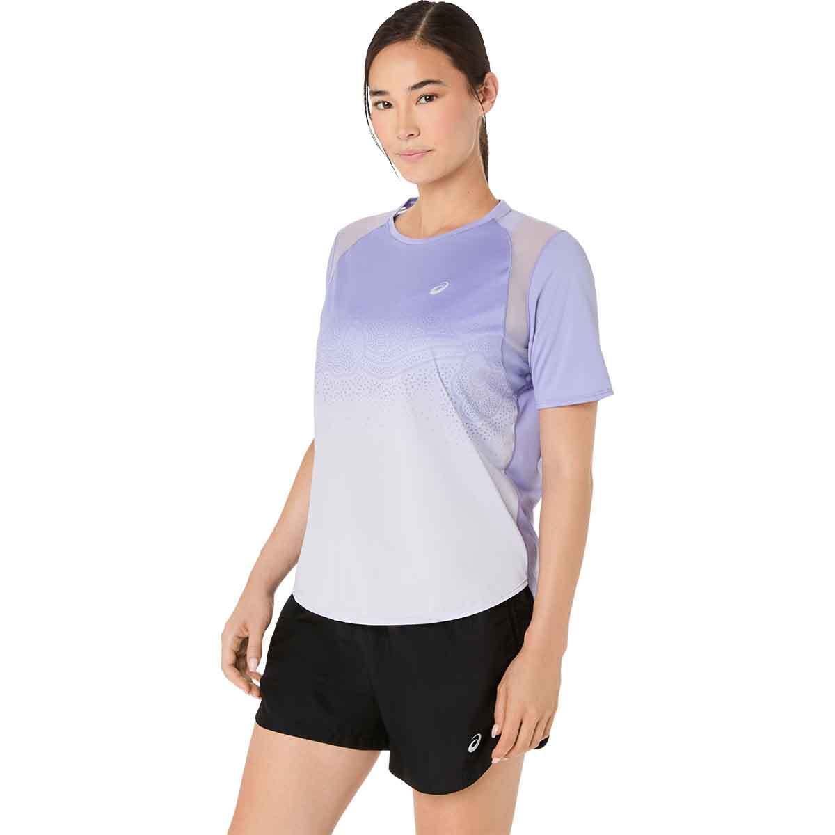 Asics Road Fade SS Top Women Bluebell חולצת ריצה לנשים
