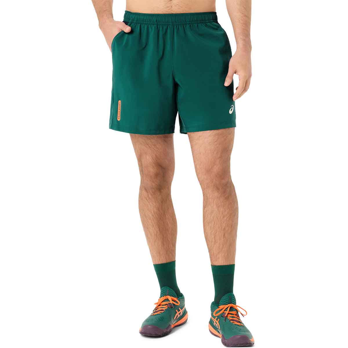 Asics Padel Court 7In Short Men Jewel Green מכנסי פאדל לגברים