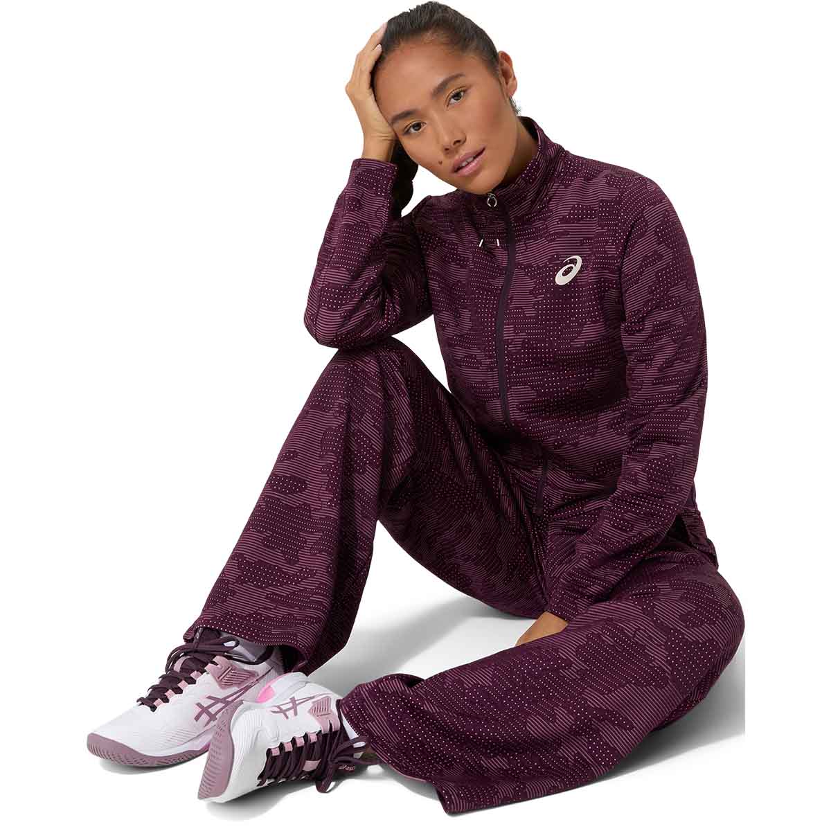 Asics Match Jacket Women Dark Aubergine ג'קט טניס לנשים