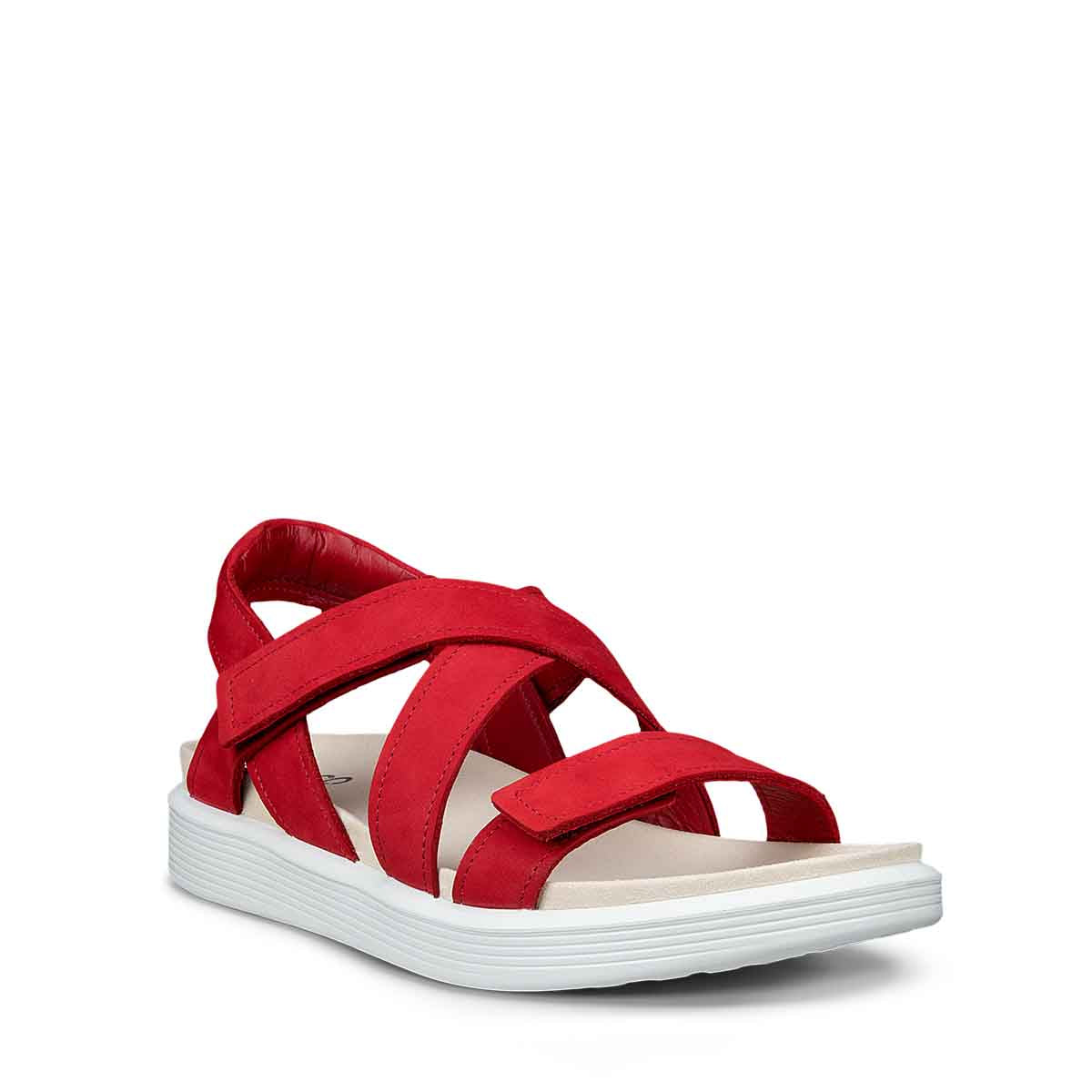 Ecco Soft Sandal W Chili Red סנדלי אקו לנשים סופט אדום