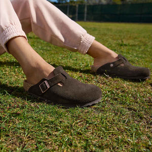 Birkenstock Boston BS Mocha כפכפי בירקנשטוק לנשים בוסטון מוקה