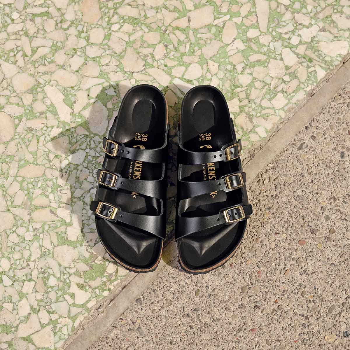 Birkenstock Florida Fresh Black Amalfi כפכפי בירקנשטוק פלורידה לנשים