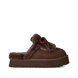 UGG Disquette Heritage Burnt Cedar כפכפי נשים חום