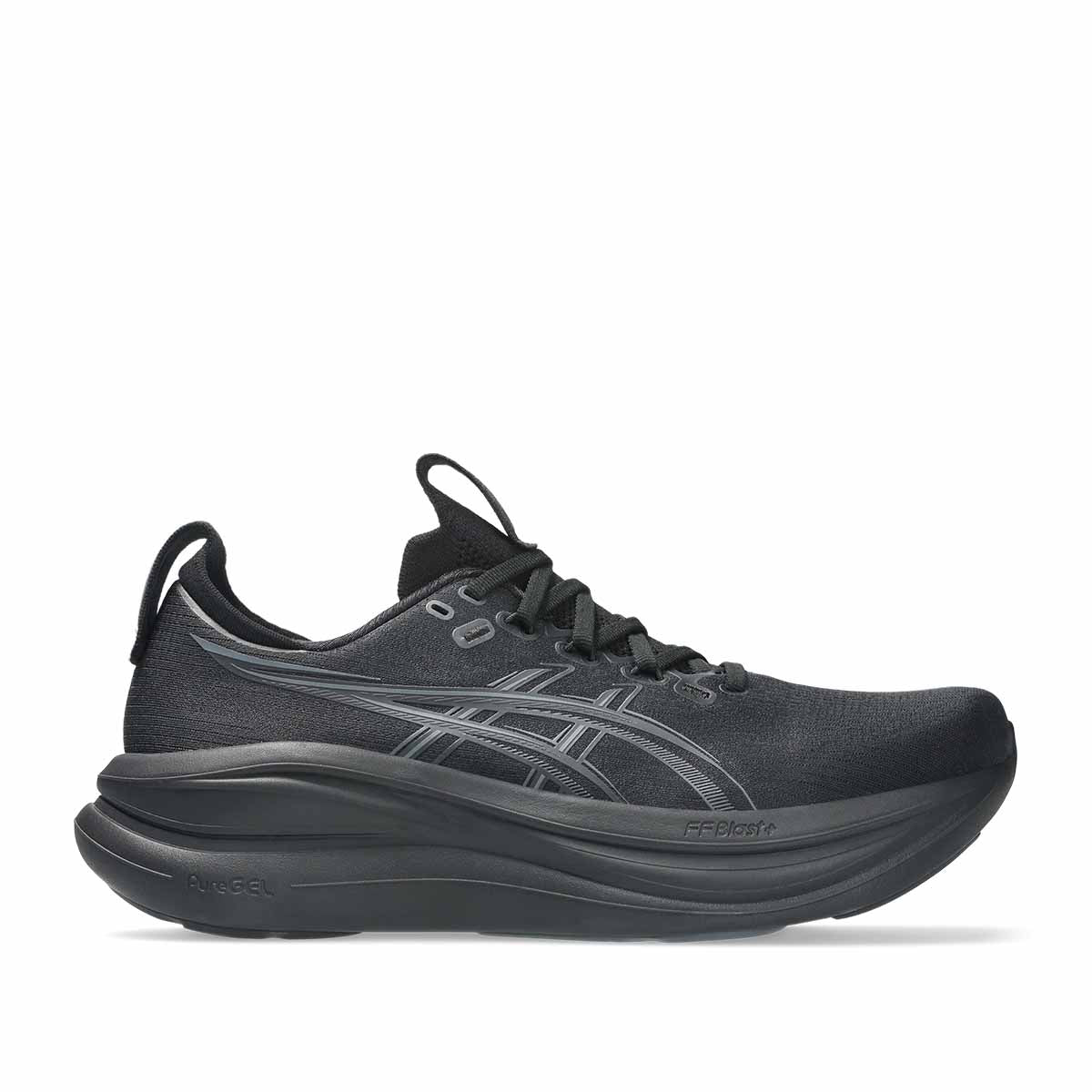 Asics Gel Nimbus 28 Men Black Graphite Grey נעלי ריצה ג`ל נימבוס 28 לגברים