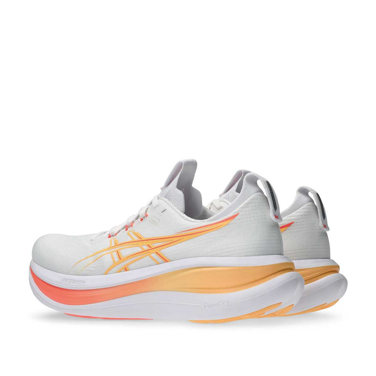 Asics Gel Nimbus 28 Women - White Sun Coral נעלי ריצה אסיקס נשים
