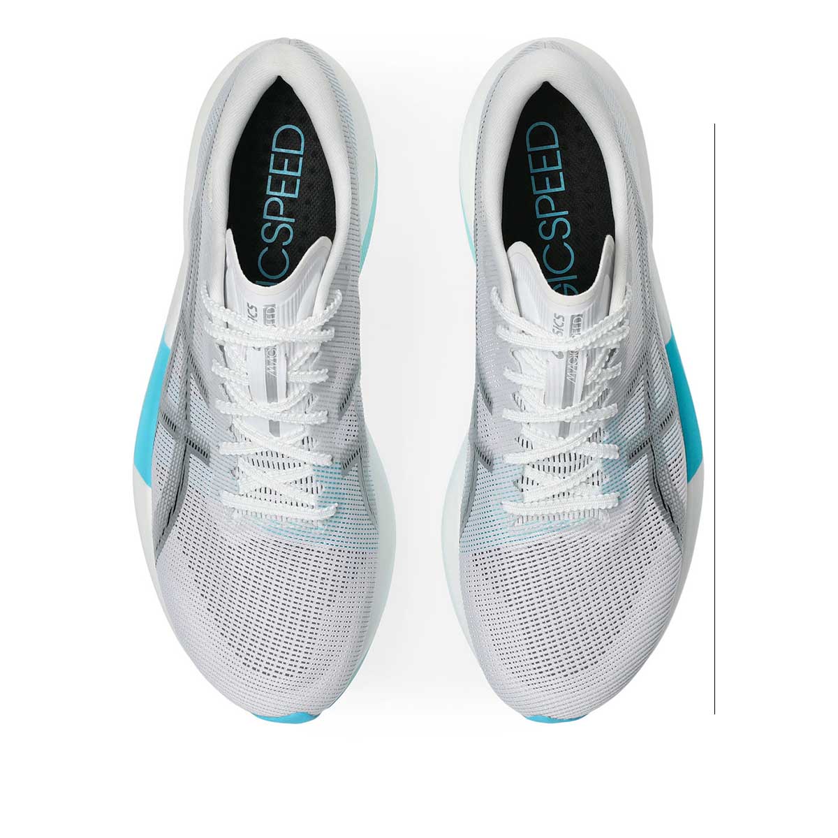Asics Magic Speed 5 Unisex White Pure Silver נעלי ריצה אסיקס מג`יק ספיד 5 יוניסקס