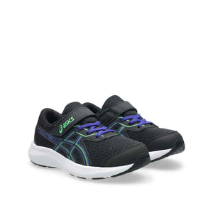 Asics Gel Contend 9 PS Kids Black Vital Green נעלי ריצה לילדים