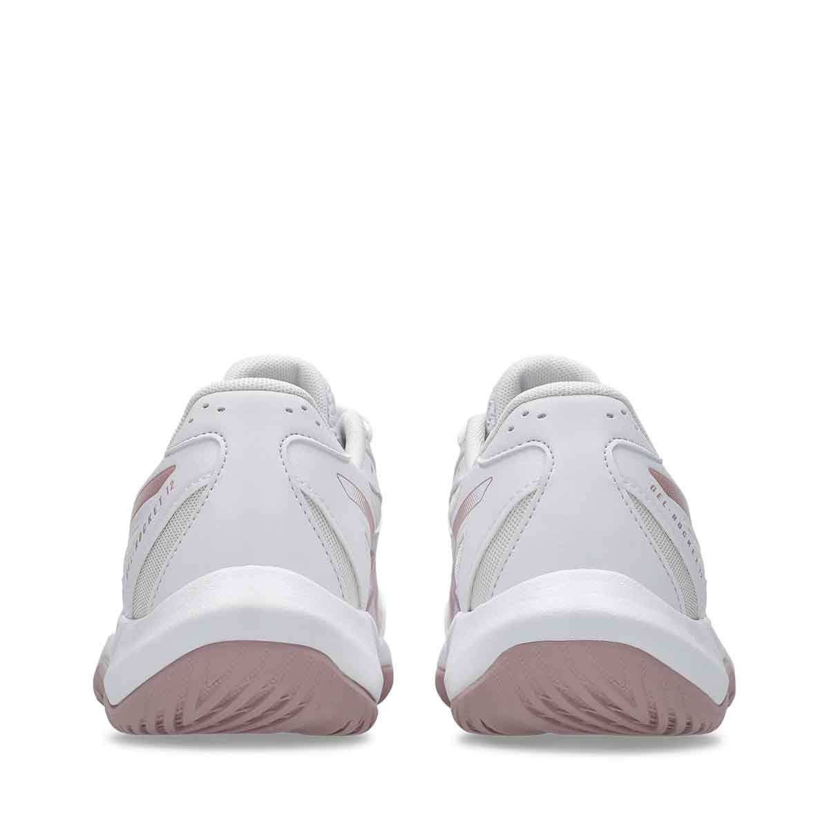 Asics Gel Rocket 12 Women White Pearl Pink נעלי כדורעף ג`ל רוקט 12 לנשים