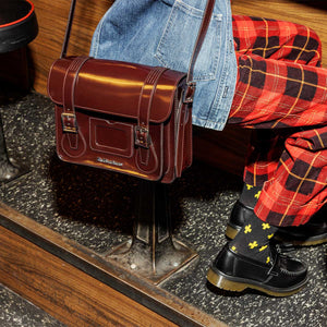 Dr. Martens Classic Vegan Satchel Bag Cherry Red תיק דר מרטינס