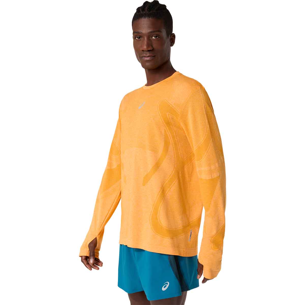 Asics Road Seamless LS Top Men Yamabuki חולצת ריצה ארוכה לגברים