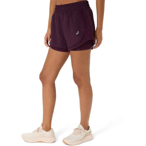 Asics Nagino Run Short Women Dark Aubergine מכנסי ריצה לנשים