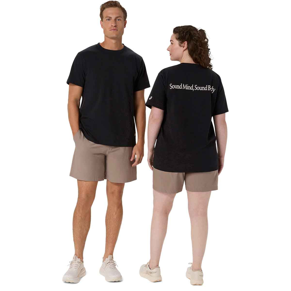 Asics Heritage Heavy Cotton Graphic Tee Unisex Performance Black Cream חולצת אסיקס יוניסקס