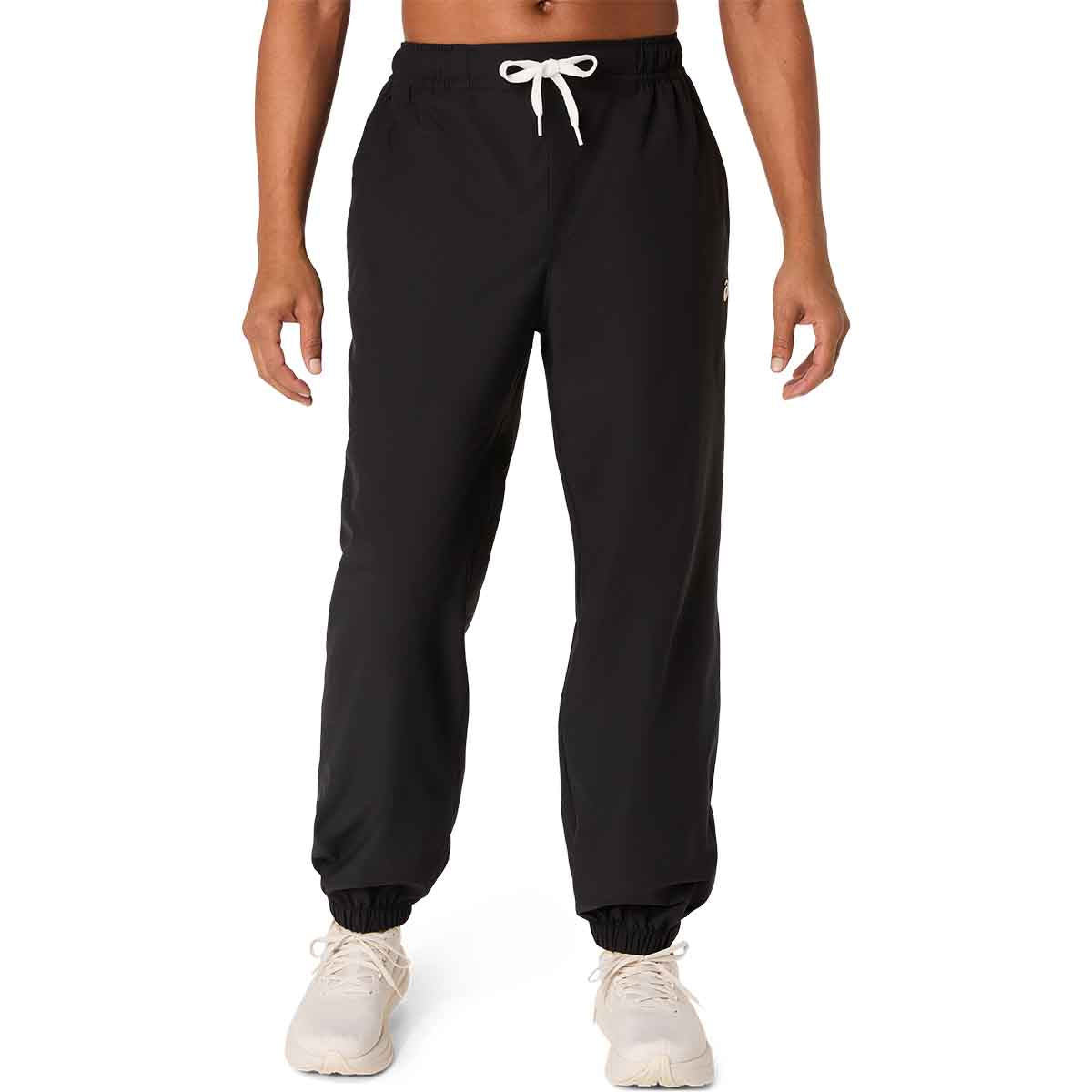Asics Heritage Double Weave Pant Unisex Performance Black מכנסי אסיקס יוניסקס
