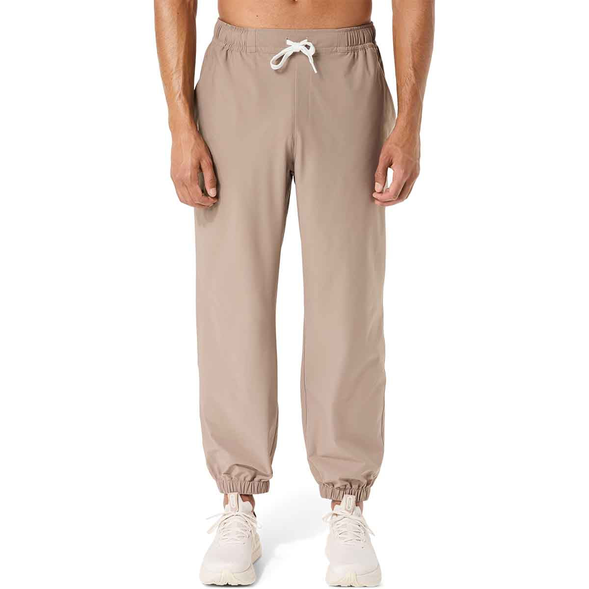 Asics Heritage Double Weave Pant  Unisex Taupe Grey מכנסיים ארוכים לגברים