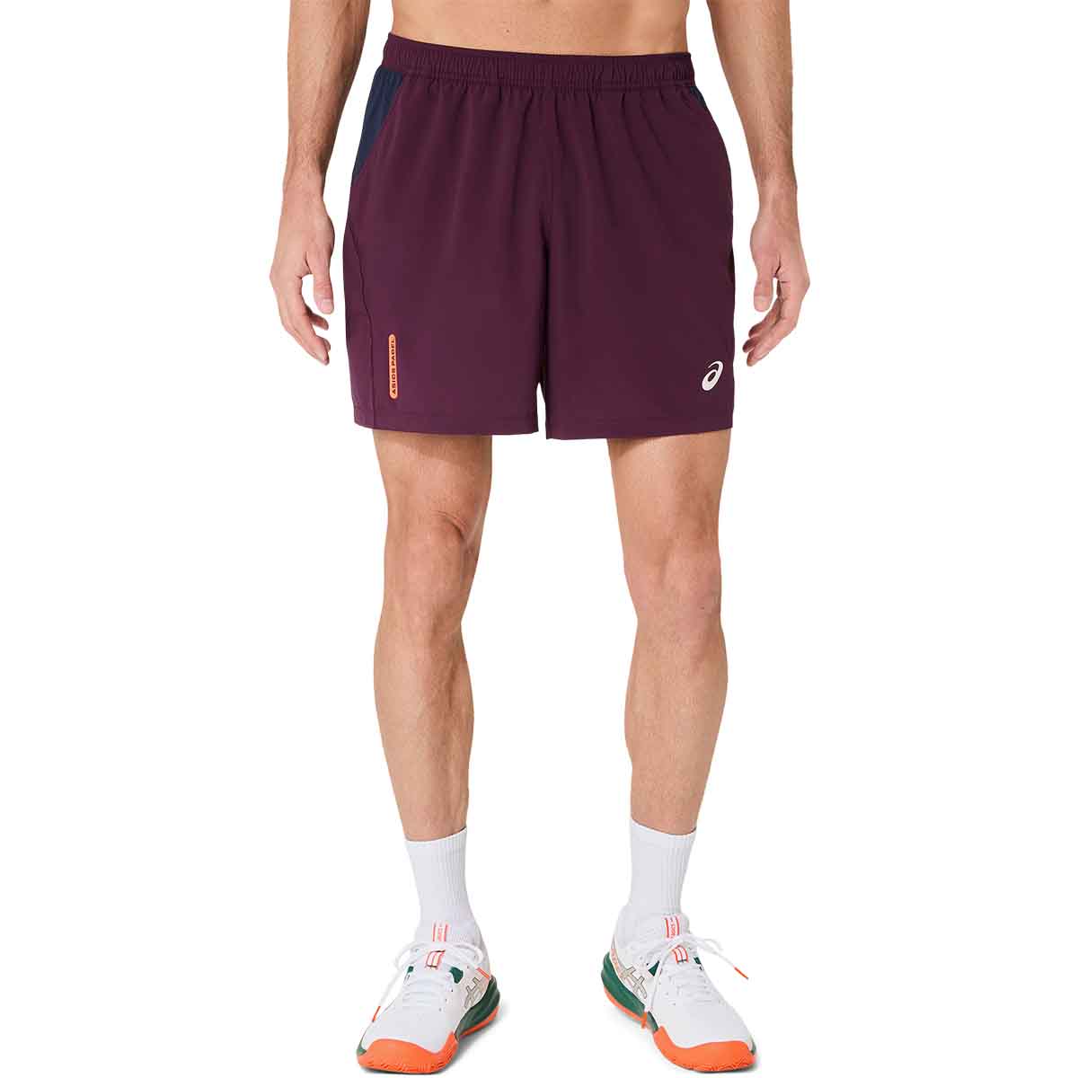 Asics Padel Court 7In Short Men Dark Aubergine מכנסי פאדל לגברים