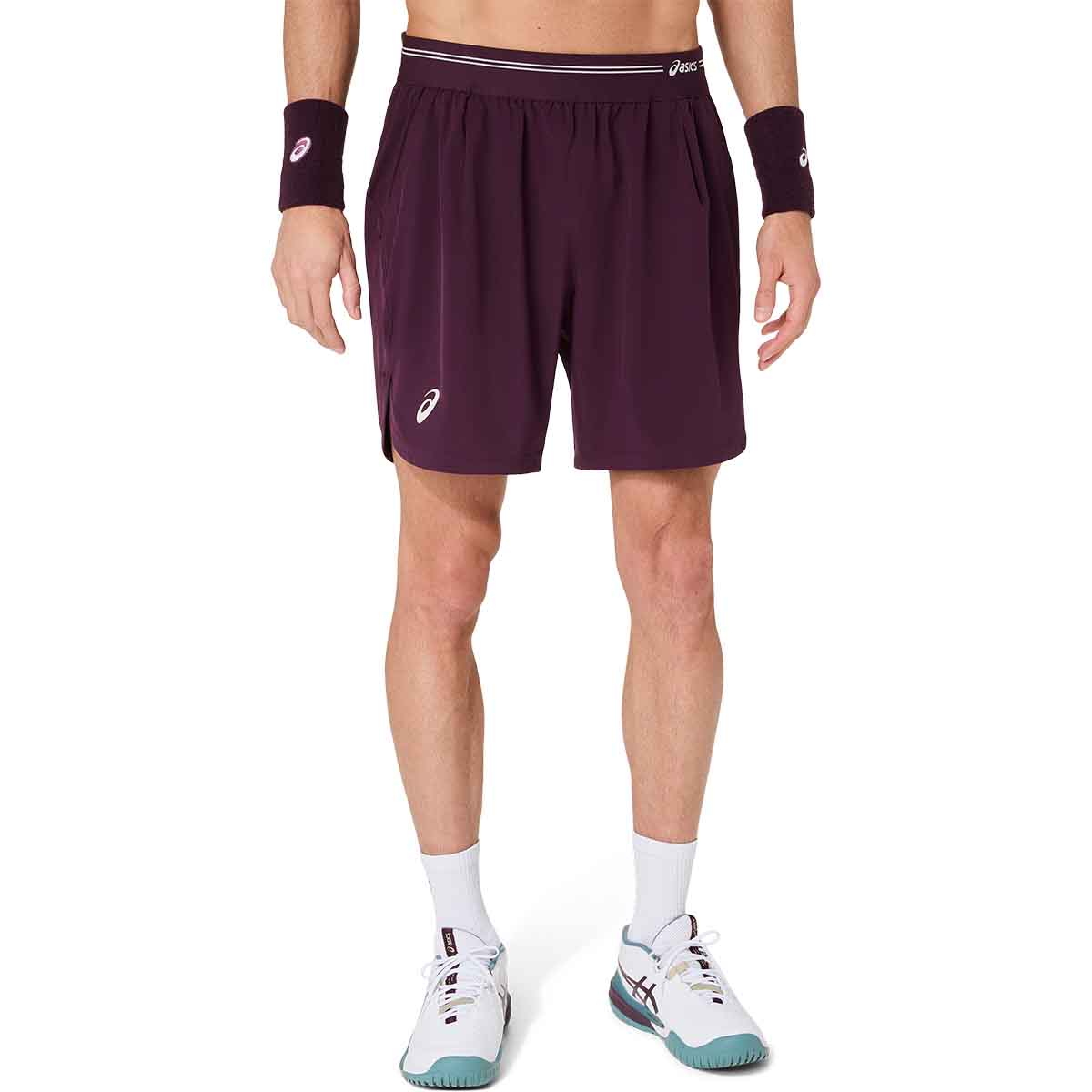 Asics Game 7In Short Men Dark Aubergine מכנסי טניס לגברים