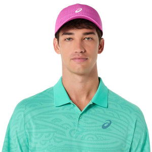 Asics Match Jacquard Polo SS Top Men Aurora Green חולצת פולו טניס לגברים