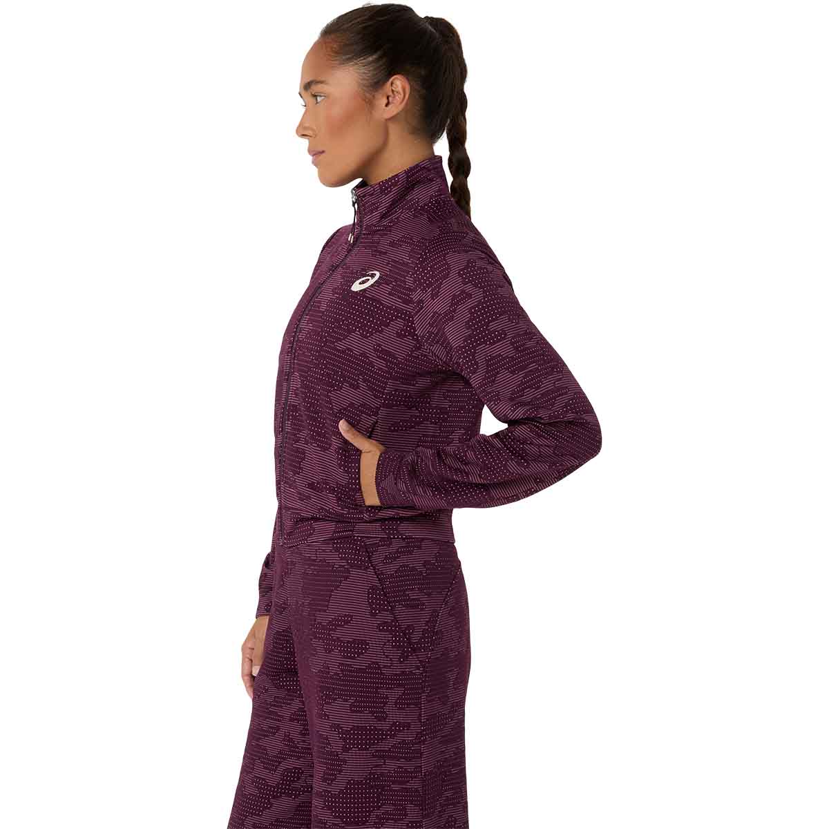 Asics Match Jacket Women Dark Aubergine ג'קט טניס לנשים