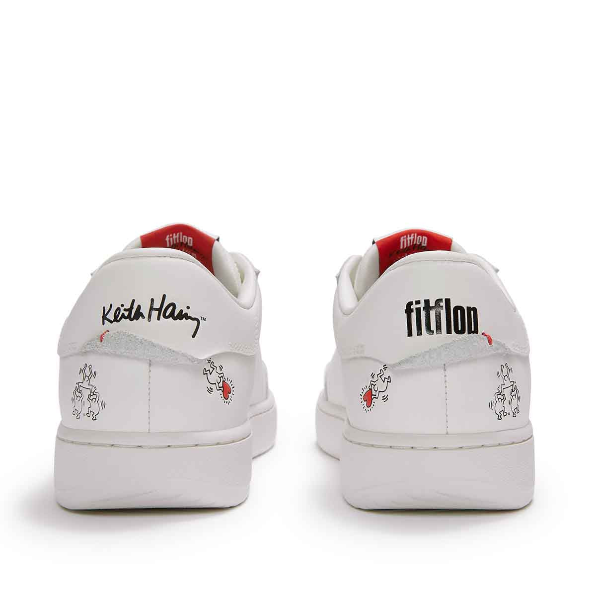 Fit Flop X Keith Haring The Dash FF Trainers  Urban White סניקרס פיטפלופ לנשים