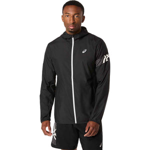 Asics Icon Jacket Men Performance Black Cream ג'קט ריצה אסיקס לגברים