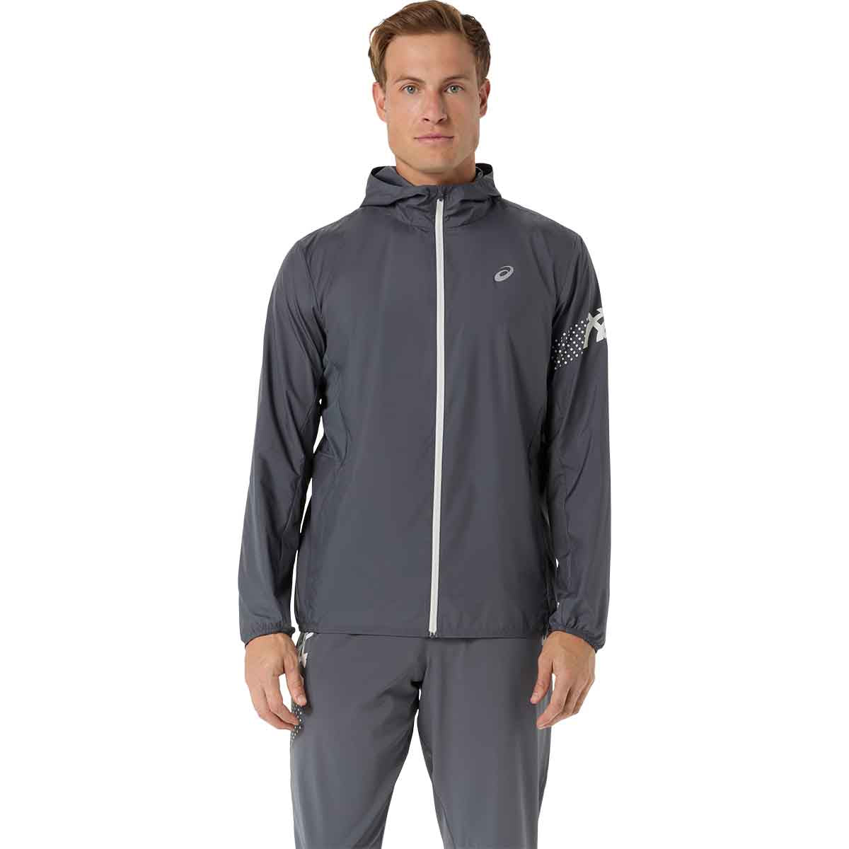 Asics Icon Jacket Men Carrier Grey ג'קט ריצה לגברים
