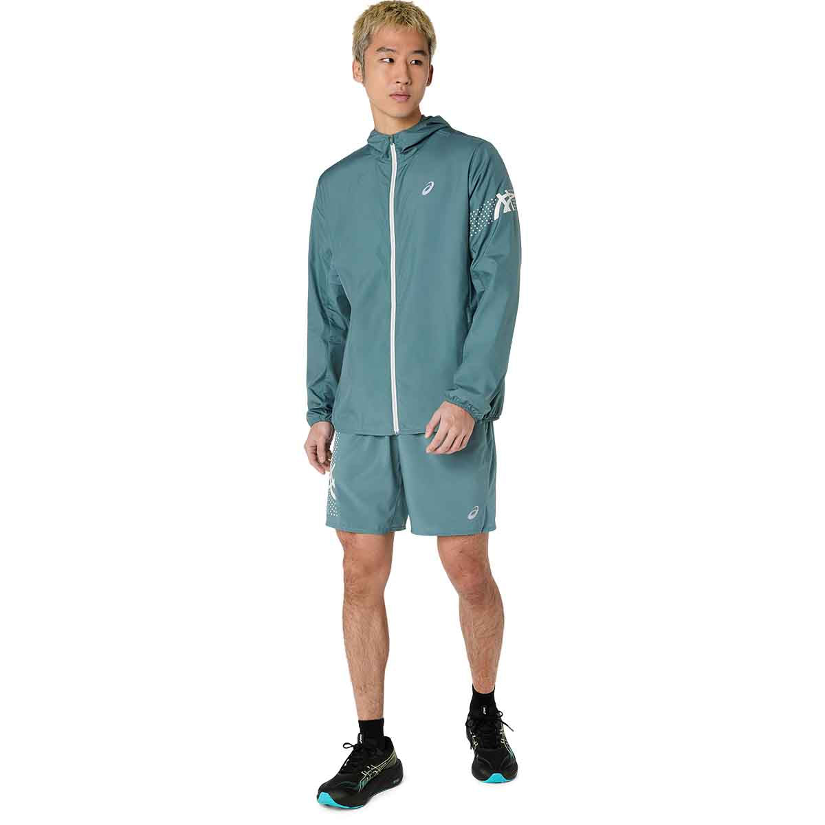 Asics Icon Jacket Men Foggy Teal ג'קט ריצה לגברים