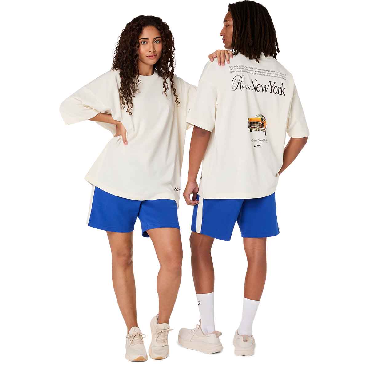Asics Heritage Heavy Cotton Citee Unisex Cream New York חולצת אסיקס יוניסקס