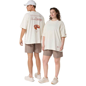 Asics Heritage Heavy Cotton Citee Unisex Cream Chicago חולצת אסיקס יוניסקס