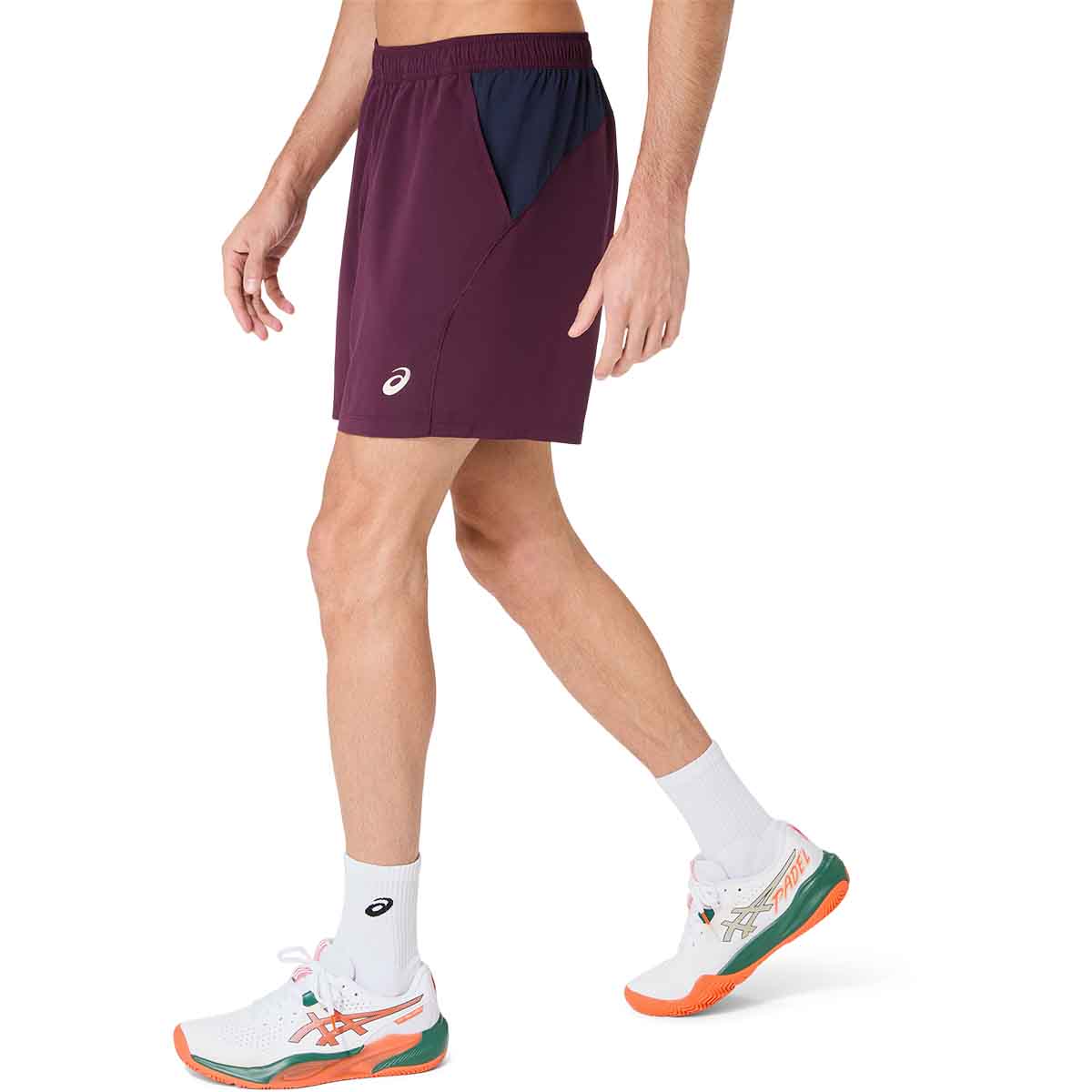 Asics Padel Court 7In Short Men Dark Aubergine מכנסי פאדל לגברים