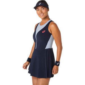 Asics Match Pleat Dress Women Midnight שמלת טניס לנשים