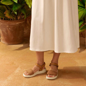 Ecco Soft Sandal W Brown Cashmere Lion סנדלי אקו לנשים חום